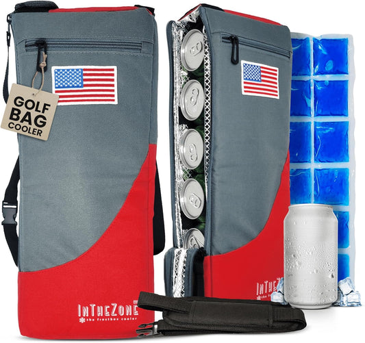 Frostbox Golf Bag Cooler Sleeve with Ice Pack – Insulated Golf Accessory for Men, Great Gift for Players